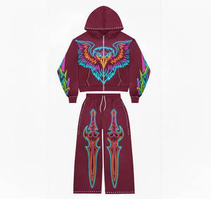 Sudadera con Estampado de Circuito Electrónico para Hombre, Sudadera con Diseño Gráfico Neon Core de Inspiración Tecnológica, Sublimada, con Bolsillo Tipo Canguro - Product Image 1