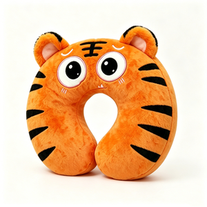 Animal <b>Neck</b> Support <b>Pillow</b> Soft Fluffy Tiger Travel <b>Pillow</b> - Product Image 2