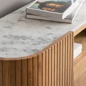 Soporte para TV Vandana Vertex Neo en madera de mango y mármol - Product Image 5