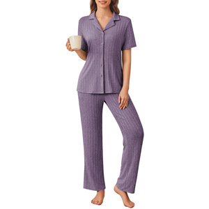 Conjunto de Pijamas para Mujer, Ropa de Dormir de Manga Larga, Camiseta para Dormir - Product Image 4