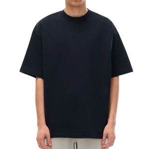 T-shirts de qualité supérieure avec logo personnalisé, tissu lourd, 100% coton, pour hommes, 280 GSM, coton épais, surdimensionnés, personnalisables avec impression de logo - Product Image 1