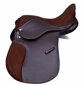 Selle d'obstacle australienne en cuir marron avec arceau en bois, taille complète, personnalisable, ÉCOLOGIQUE - Product Image 2