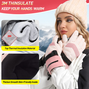 Guantes de esquí resistentes para invierno, impermeables y transpirables, con diseño aislante para un rendimiento óptimo en deportes de nieve. - Product Image 3