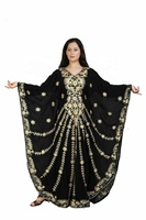 Produsen India dengan Kualitas Premium Bersulam Elegan Maroko Kaftan Gaun Maxi Gaun Kaftan dengan Harga Terbaik