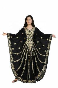 Vestido largo de caftán marroquí bordado, fabricante indio de alta calidad, al mejor precio - Product Image 3