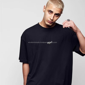 เสื้อยืดคอกลมแขนสั้นทรงโอเวอร์ไซส์คุณภาพพรีเมียมสำหรับผู้ชาย ผลิตจากเส้นใยไม้ไผ่ 100% ระบายอากาศได้ดี เหมาะสำหรับใส่ลำลองในฤดูร้อน - Product Image 4