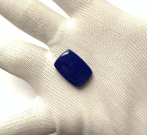 Lapis Lazuli Cabochon เบาะหินอัญมณีสีน้ำเงินเข้มขัดหลวมสำหรับทำเครื่องประดับแหวนจี้ - Product Image 3