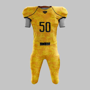 Maillot de football américain personnalisé en gros pas cher pratique vierge sublimation uniforme personnalisé porter caractéristique respirante - Product Image 1