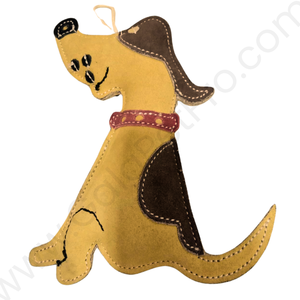 Juguete masticable para perros de estilo clásico de lujo, duradero, ecológico, no tóxico, de cuero suave, informal para perros pequeños a grandes - Product Image 1