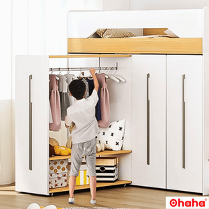 Lit superposé intelligent Ohaha avec armoire intégrée - GTTM014 - Product Image 3