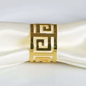 Porte-serviettes en métal de qualité supérieure, accessoire décoratif pour la table, idéal pour les hôtels, les mariages, les restaurants et les événements - Product Image 2