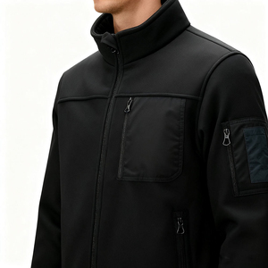 Chaqueta de Forro Polar Personalizada, Nuevo Diseño, Transpirable, Resistente al Viento, de Alta Calidad, para Invierno, con Cuello Alto y Cierre de Cremallera para Hombre - Product Image 6