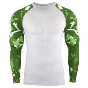 Rashguard pour adulte en Spandex et Nylon avec imprimé numérique camouflage, style sport, tissu respirant, facile à laver - Product Image 4