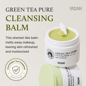 Bálsamo Limpiador de Té Verde YADAH 100ml, Desmaquillante, Limpiador Facial, Fórmula Sorbet-to-oil-to-milk, Oliva, Girasol, Jojoba - Product Image 2