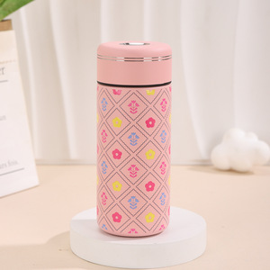 Vaso Térmico de Acero Inoxidable con Diseño Floral, Doble Pared Aislada, Aislamiento Térmico de 6-12 Horas, Botella de Viaje con Tapa en Forma de Menta - Product Image 5