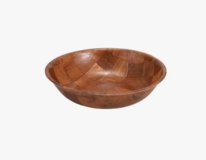 Rustic Wooden Salad Bowl Eco Friendly Serving Bowl for Salad Fruit and <b>Pasta</b> At Best Price - Product Image 1