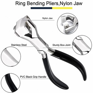 Pince à cintrer les anneaux, mâchoires en nylon, outil professionnel de formage de bijoux pour la mise en taille et la mise en forme des anneaux, artisanat métallique ZetomedPro - Product Image 6