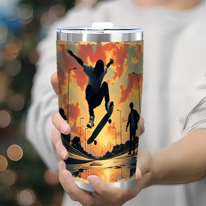 Stainless Steel Tumbler 20oz Double Wall Vacuum <b>Insulated</b> Custom Print Promotional Gift <b>Cup</b> - Product Image 3