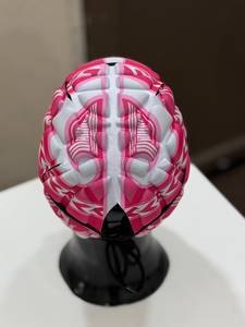 Casquette de rugby rose personnalisée |   Protège-tête rembourré en tissu poly léger |   Visière transparente de protection matelassée avec 7 aérations pour - Product Image 6