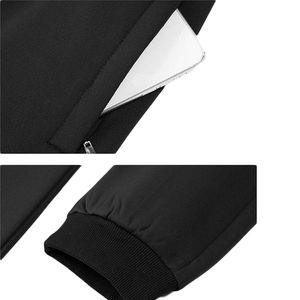 Conjunto Deportivo para Hombre 2026, Manga Larga, Cierre de Cremallera, Transpirable, Chaqueta con Capucha y Pantalones, Informal, para Invierno, Fitness, Running, Jogging, Tejido de Punto - Product Image 2