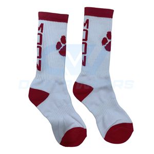 Calcetines Deportivos de Verano con Logotipo Sublimado y Jacquard Personalizados al por Mayor, Calcetines Deportivos de Compresión Acanalados de Algodón/Spandex de Secado Rápido - Product Image 2