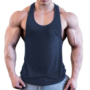 Débardeur de sport pour homme personnalisé, respirant, col en V, coupe ajustée - Style urbain, tissu Spandex/Coton, sans manches, idéal pour l'été - Product Image 3