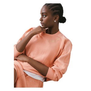 Women Oversized Knitted Sweatshirt Solid Color Drop-Shoulder Full Sleeve Crew Neck Breathable Summer Top - Product Image 4