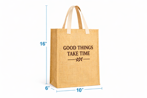 Eco Friendly Jute Tote Bag Printed Quote Reusable Shopping Bag Natural Fiber Carry Bag Custom Logo Tote Beach Tote Exhibition - Product Image 3