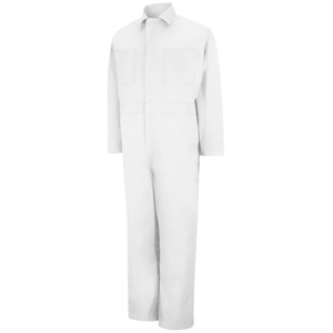 Combinaison de travail ignifuge et imperméable en coton pour hommes, blanche, longue, uniforme de sécurité industrielle - Product Image 1