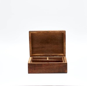 Budget Friendly Wooden Treasure <b>Box</b> for Precious Jewelry, Coins, <b>Trinkets</b> and Personal Keepsakes with Beautiful Decorative - Product Image 2