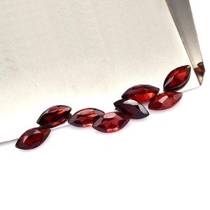 Granate Rojo Natural 3.50x7mm Corte Marquesa Facetado Calibrado Piedra Preciosa Suelta Certificada para Fabricación de Joyas Proveedor Mayorista - Product Image 3