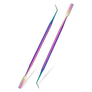 Pince à épiler carrée professionnelle en acier inoxydable pour rehaussement de cils, nettoyage, usage en salon et à domicile, prise en main facile, étanche et durable - Product Image 4
