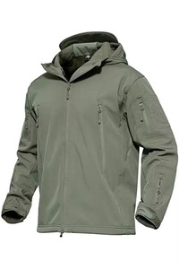 Veste Softshell Homme d'extérieur à Capuche Col Montant Imperméable Respirante Écologique Style Urbain Service OEM Hiver - Product Image 2