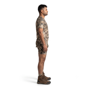 Men's Camo Hunting Base Layer Set-Sublimated Wicking <b>Polyester</b> Short Sleeve Top & <b>Boxer</b> Brief - Product Image 3