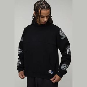 Sweat à capuche personnalisé gris anthracite délavé style vintage pour l'hiver - Sweat à capuche uni classique pour hommes et femmes, streetwear urbain OEM ODM - Product Image 4