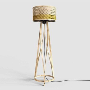 Fournisseur de lampes sur pied en bambou tressé à la main, prix compétitif, haute qualité, style moderne. - Product Image 4