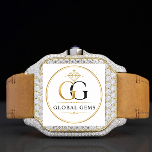 Reloj de Diamantes Moissanite Automático de Oro Rosa de Excelente Calidad para Negocios, Fiestas y Uso Diario, para Venta al Por Mayor - Product Image 1