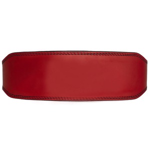 KALEEM QUALITY WEAR Red Leather Waist Support <b>Belt</b> With Black Buckle Adjustable For <b>Weight</b> Lifting Unisex Fitness Safety - Product Image 2