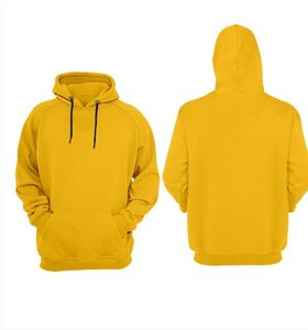 เสื้อฮู้ดสีเหลืองแบบยูนิเซ็กซ์ ทรงปกติ พิมพ์ลายได้ตามต้องการ สไตล์ลำลองแนวสตรีท ผ้าถัก มีกระเป๋าหน้า เหมาะสำหรับใส่ในฤดูใบไม้ร่วง - Product Image 4