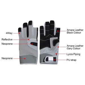 Gants de navigation pour hommes et femmes, pour la navigation, la pêche, le kayak, protection UV, gants à doigts courts en carbone - Product Image 2