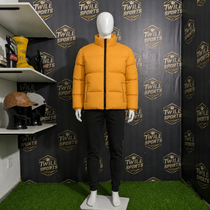 2026 <b>Top</b> Selling Men's High Quality <b>Bubble</b> Puffer Jacket Canvas Street Wear with Stand Collar Winter Warm Option - Product Image 4