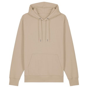 Unisex <b>Pink</b> Hooded Sweatshirt Boxy Fit Solid Color Casual Long Sleeve Fleece Polyester/Cotton Breathable Winter Wear - Product Image 2