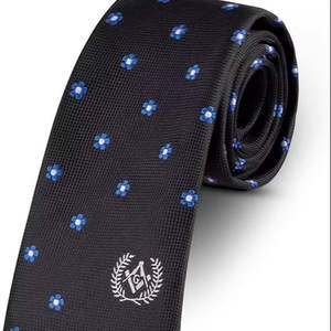 Corbata de seda tejida para hombre, estilo masónico, para Past Masters y Francmasones, de la colección de insignias masónicas. - Product Image 2