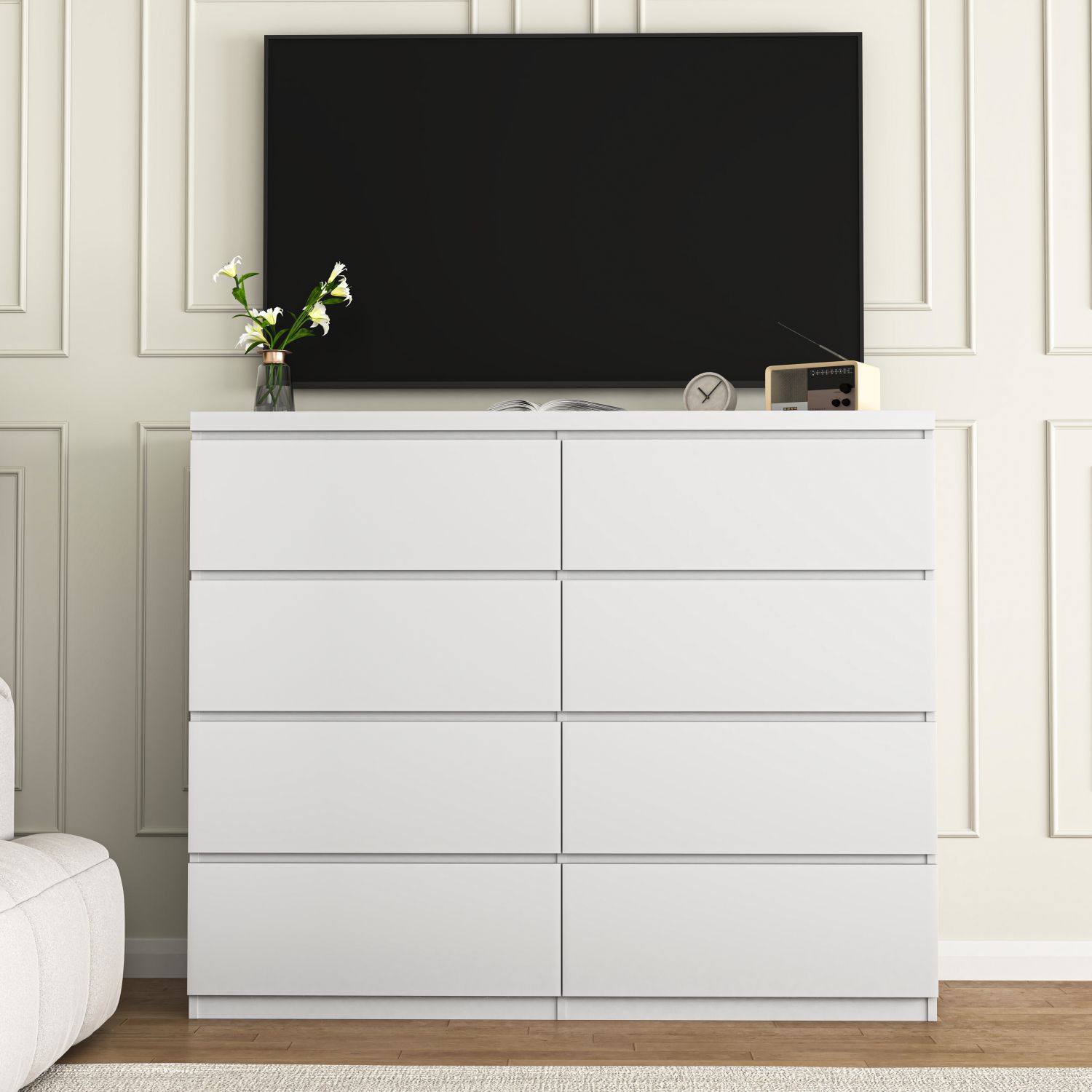 8 drawer dresser tall Sorbus 8-Drawers Chest Dresser