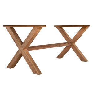 Ensemble de table à manger de style farmhouse en bois massif de haute qualité, design simple et attrayant, prix de gros - Product Image 4