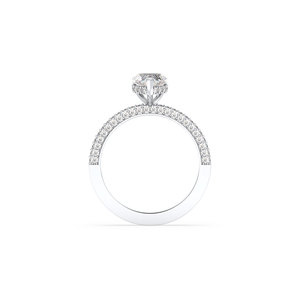 Bague solitaire REYES minimaliste en or massif 14 carats avec diamant de laboratoire taille cœur de 1,43 carat, bijou raffiné pour femme, cadeau de fiançailles. - Product Image 5