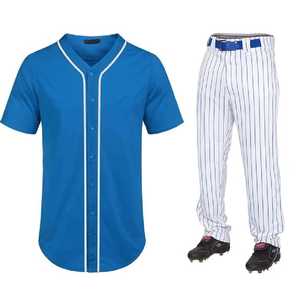 Custom Team Name & Logo High Quality Unisex Short Sleeves Baseball Uniform Printed Breathable Moisture Wicking Jersey Pant Sets - Product Image 1