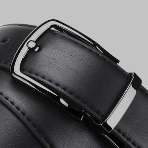 Ceinture en cuir véritable de haute qualité pour homme avec boucle ardillon en alliage - Product Image 6