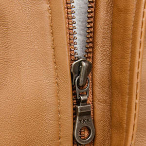 Blouson de motard en cuir vintage de haute qualité pour homme, style urbain, chaud et uni pour l'hiver - Product Image 5