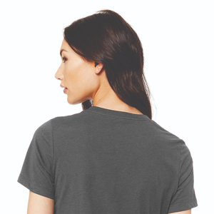 50% Polyester 25% Airlume Combed and <b>Ring</b> Spun Cotton 25% Rayon 40 Single Grey Women's Triblend Short Sleeve T-Shirt - Product Image 6
